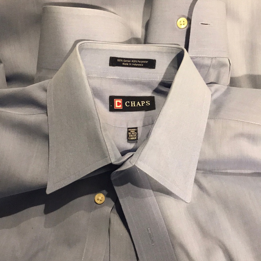Chaps Wrinkle Free 16-16 1/2 Dress Shirt